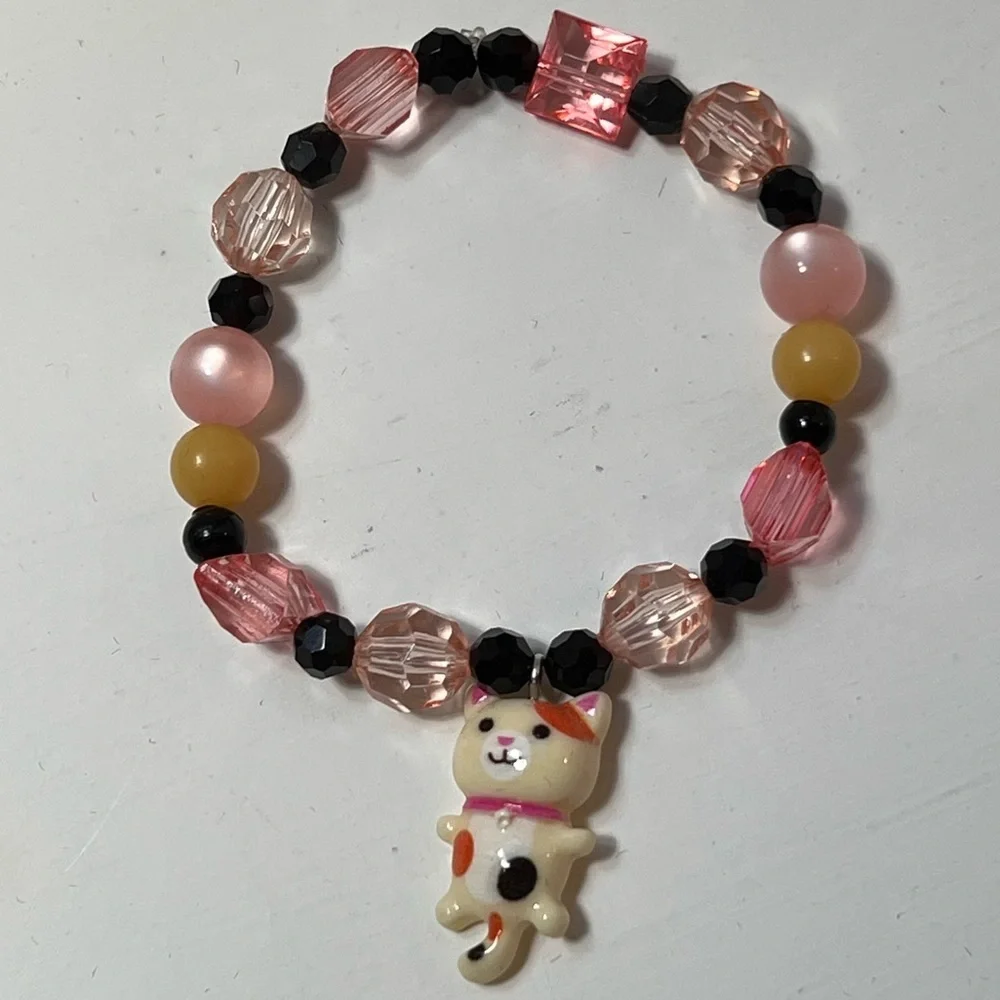 Girls headband and bracelet set includes matching Barrett and Bobby pins.